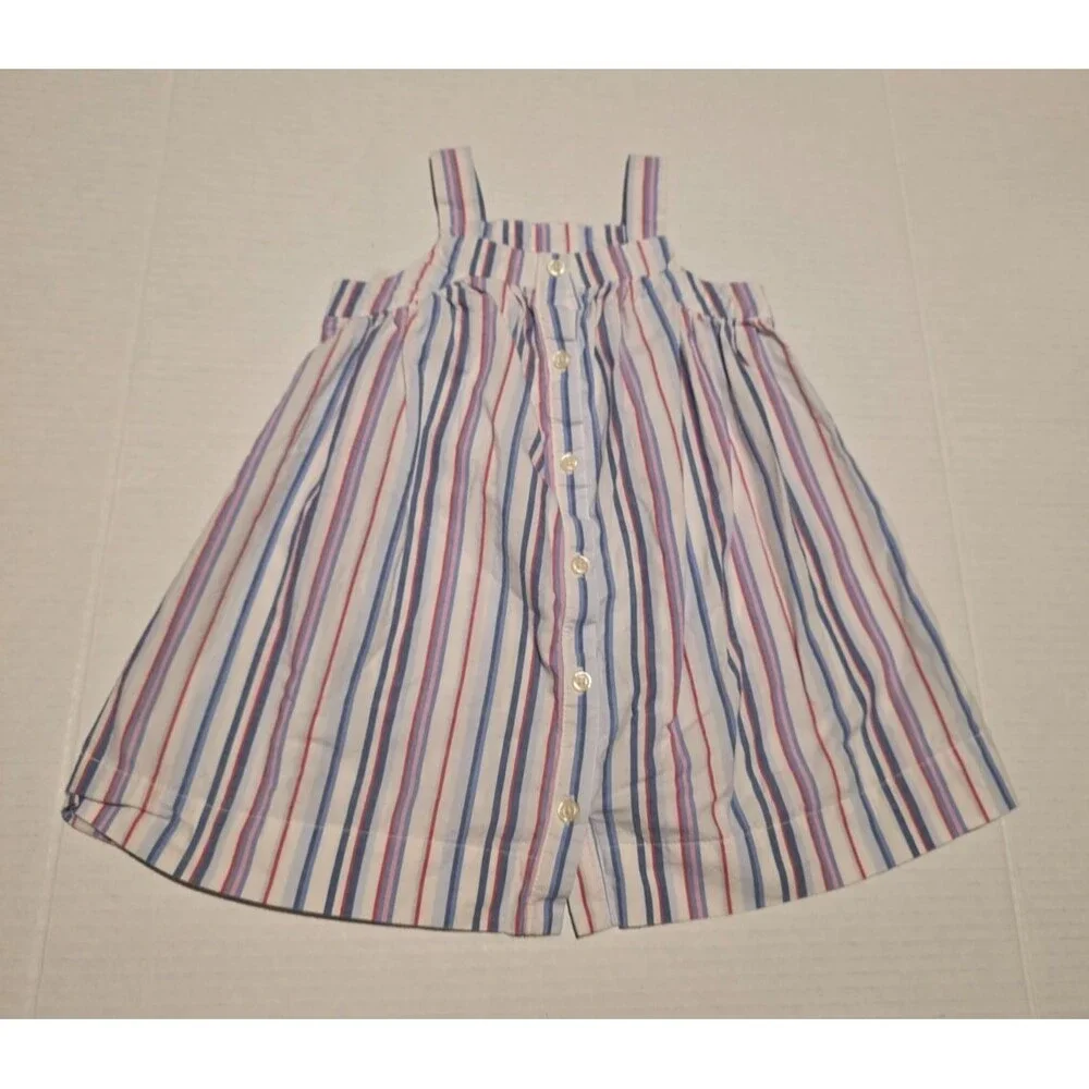 Baby Gap Girl's Dress - Sleeveless Red White and Blue - Size 18-24 Months
